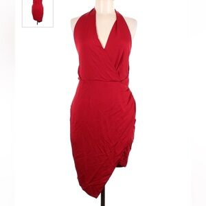Haney Red halter dress